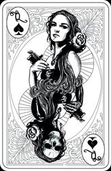 Dama Pik tattoo