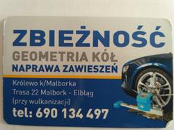 ZBIEŻNOŚĆ, geometria kół, naprawa zawieszeń Damian Królikowski