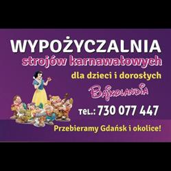 Wypożyczalnia Strojów Karnawałowych BajkolandiA Gdańsk