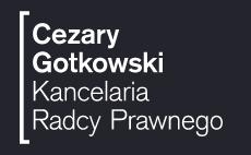 Radca prawny Warszawa Cezary Gotkowski