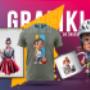 Grafiki do druku na koszulki kubki i sublimacji