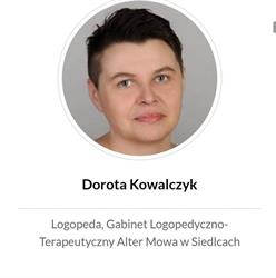 Alter Mowa Dorota Kowalczyk Gabinet Logopedyczno - Terapeutyczny