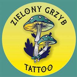 Zielony Grzyb Tattoo