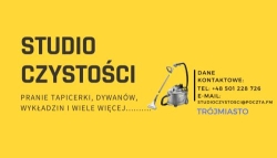 Studio czystości. Pranie dywanów, pranie tapicerki. Czyszczenie posadzek. Ozonowanie Gdynia