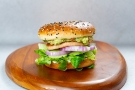 Salmon Philling burger