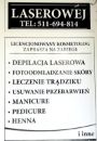Salon kosmetyki laserowej stylizacja paznokci Łódź Dąbrowa Łódź Górna witryna