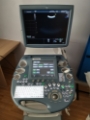 Ultrasonograf w trakcie pracy  widok ekranu z obrazem USG