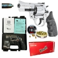 Rewolwer Hukowy 6mm BAS Voltran EKOL Viper 2.5 cala SHINY CHROME + 100 SZTUK AMUNICJI LONG + 50 RAC HUKOWYCH KNALL