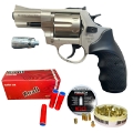 Rewolwer Hukowy 6mm BAS Voltran EKOL Viper 2.5 SATINA + 100 SZTUK AMUNICJI LONG + 50 RAC HUKOWYCH KNALL