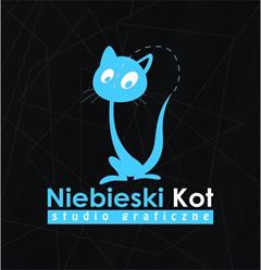 NIEBIESKI KOT zdobienie odzieży