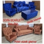 Zestaw Glamour Stolik Uszak Sofa