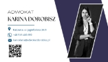 Wizytówka Adwokat Karina Dorobisz