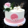 Tort elegancki chrzest