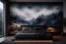 Fototapeta las we mgle nocny klimat sypialnia