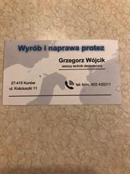 Grzegorz Wójcik Wyrób i Naprawa Protez Protetyka Protetyk Stomatologiczny